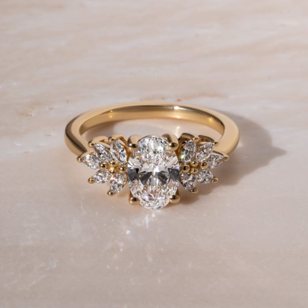 3 Carat Oval Diamond Ring on Hand: An Everlasting Sign of Grace